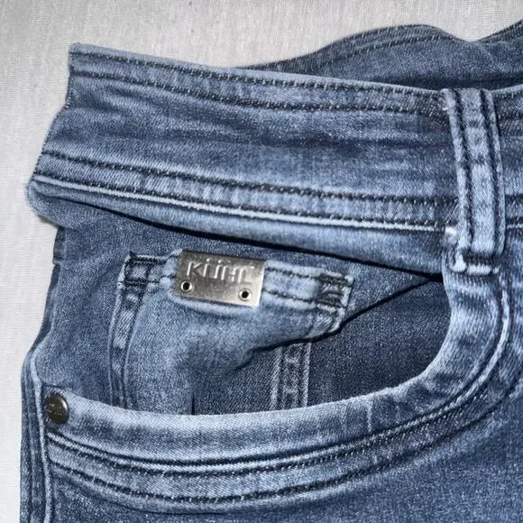 Kuhl Denim Tapered Blue Jeans Size 31x32 Indigo Dye Stretch Mid Rise - Picture 4 of 11